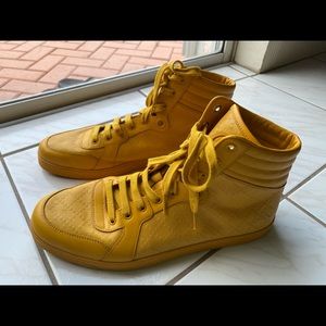 Gucci Men’s Diamanté Leather High Top Sneaker